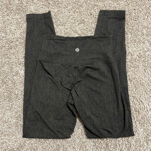 lululemon athletica Pants - Lululemon Green/Gray Full-Length Leggings